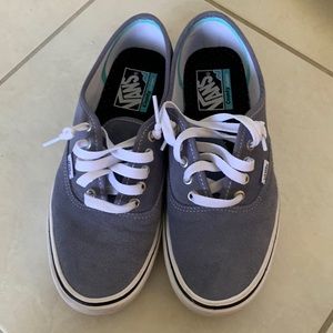 Vans size 9 womens blue comfy Cush- worn once
